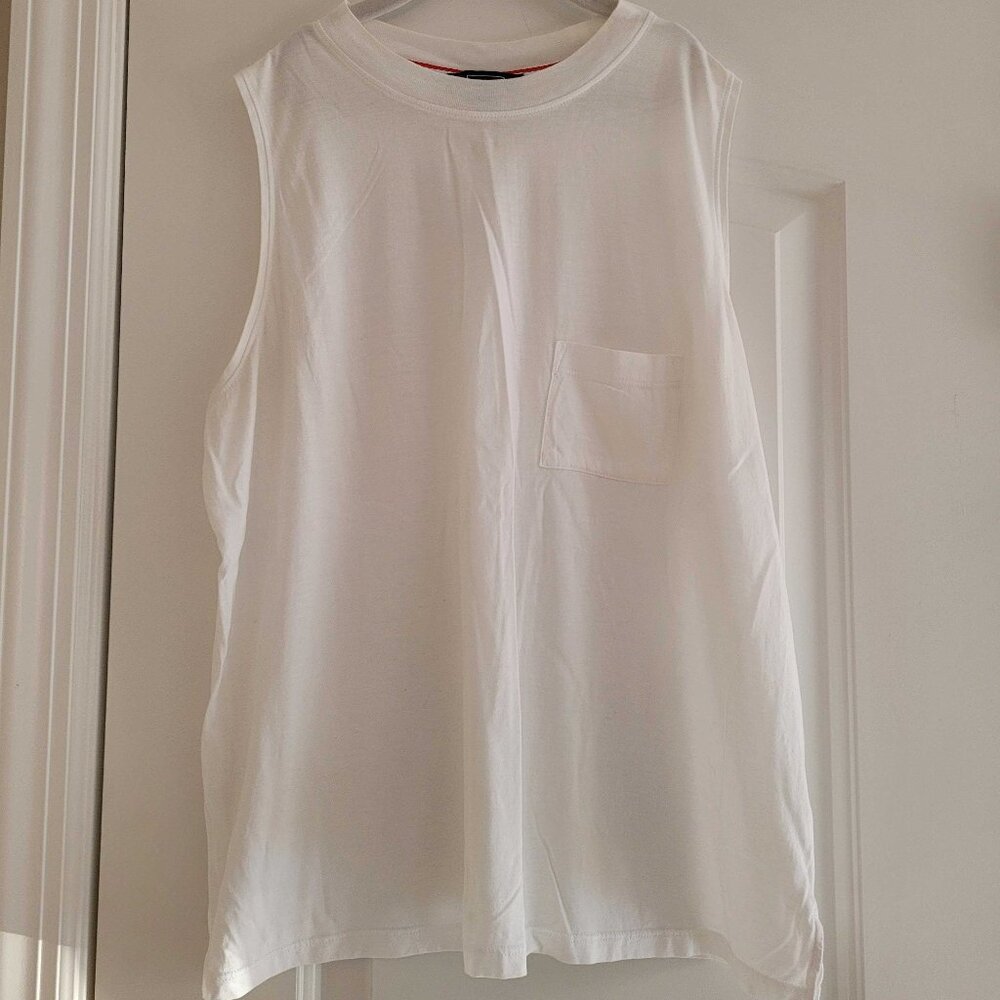 AYR The Fizz Tank Top in White, Size Small